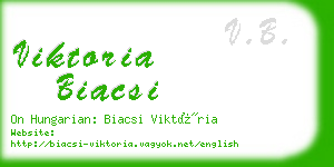 viktoria biacsi business card